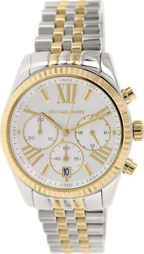 michael kors uhr lexington damen gold silber|michael kors lexington gold.